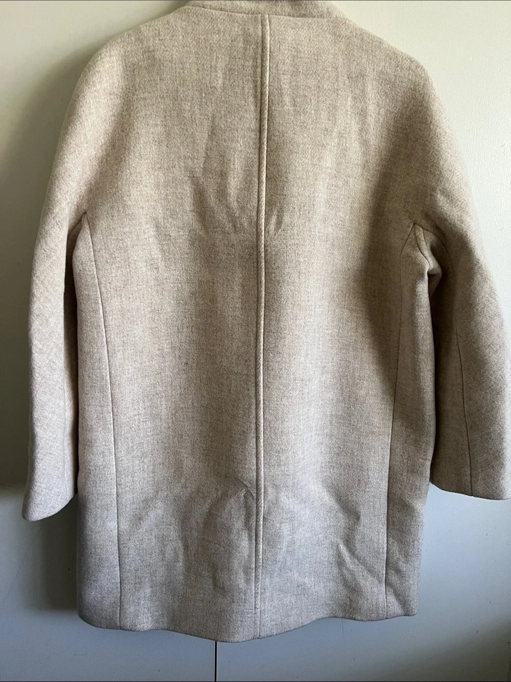 J. Crew Women's Light Cream Wool Pea Coat - Picture 5 of 5